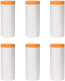 vidaXL - Feuille anti-poussière - avec - Bande adhésive - 6 - pc - Transparent - 240 - x - 2000 - cm - HDPE
