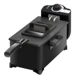 Cecotec Cleanfry Enkel 3 l Vrijstaand 2000 W Friteuse à huile Noir, Acier inoxydable