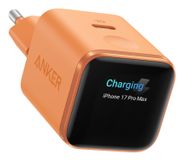 Anker Nano 45W USB-C Snellader met Smart Display - Oranje