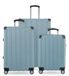 Hauptstadtkoffer Q-Damm - 3-delige kofferset, cabinetrolley 54 cm, middelgrote koffer 68 cm en grote reiskoffer 78 cm, ABS hardschaal, TSA, zwembadblauw