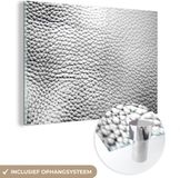Merkloos / Sans marque CanvasCompany.nl B.V. Glas schilderij 150x100 cm - Acrylglas - Leer - Wit