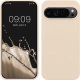 kwmobile telefoonhoesje geschikt voor Google Pixel 9 Pro XL - Hoesje met siliconen coating - Smartphone case in crème