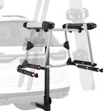 VEVOR Skiboard Snowboard Dakdrager voor Maximaal 6 Paar Ski'S/4 Snowboards, Afsluitbare Skidakdrager Met Rubberen Vulling en Veiligheidsriem, Skidrager, Drager voor Op De Trekhaak