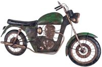 Haku Wandkapstok - Groen/Metaal - 96x9x53 cm