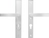 AXA Veiligheidsbeslag (Edge Plus) Smal Aluminium glad: Kruk-Kruk (model Blok) PC72 met kerntrekbeveiliging SKG***