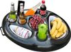 Support de gobelet sans marque pour piscine, bar de piscine 2-en-1 porte-boissons et snacks, porte-gobelet gonflable de grande taille à 8 trous, porte-gobelet flottant, accessoires de piscine, amusant pour le plaisir des fêtes à la piscine et à la plage