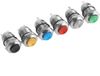 Dailygoody - Bouton-poussoir momentané - Étanche - 12mm - Bouton de réinitialisation - 6 Pièces - Bleu Vert Noir Rouge Jaune