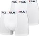 Fila Heren Boxershorts 2 Pack Wit Maat M