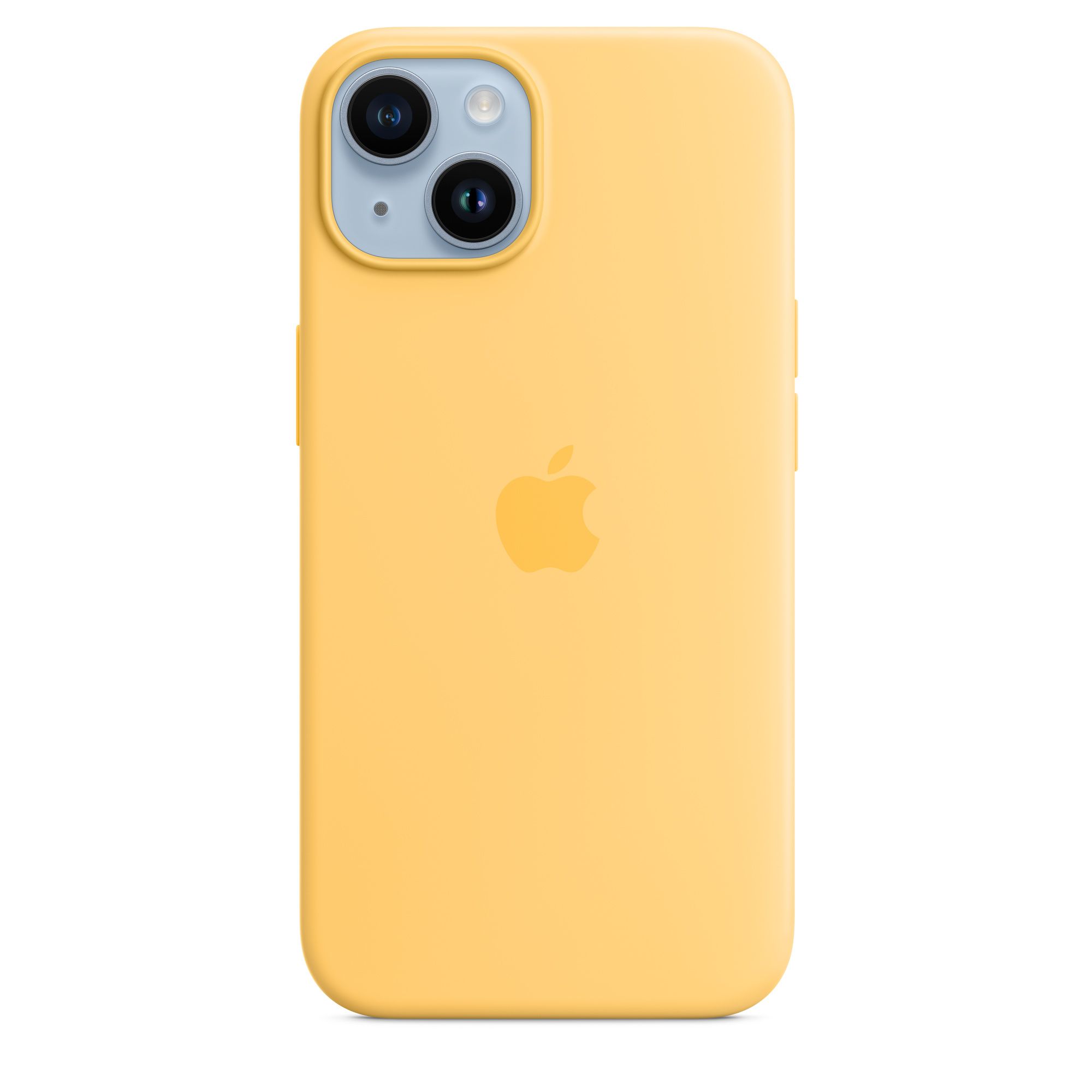 Apple iPhone 14 Hoesje - Geel - Silicone - MagSafe