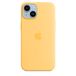 Apple iPhone 14 Hoesje - Geel - Silicone - MagSafe