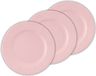Givi Italia Feestbordjes/gebaksbordjes - 40x - lichtroze - rond - papier/karton - 21cm