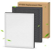 Solidchoice - 2 Pièces Filtre de Remplacement pour Purificateur d'Air H13 HEPA avec Charbon Actif