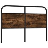 VidaXL Hoofdeind & Voeteind Eiken 135 cm Staal