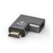 Nedis HDMI Adapter | Male to Female | Angled | Grey