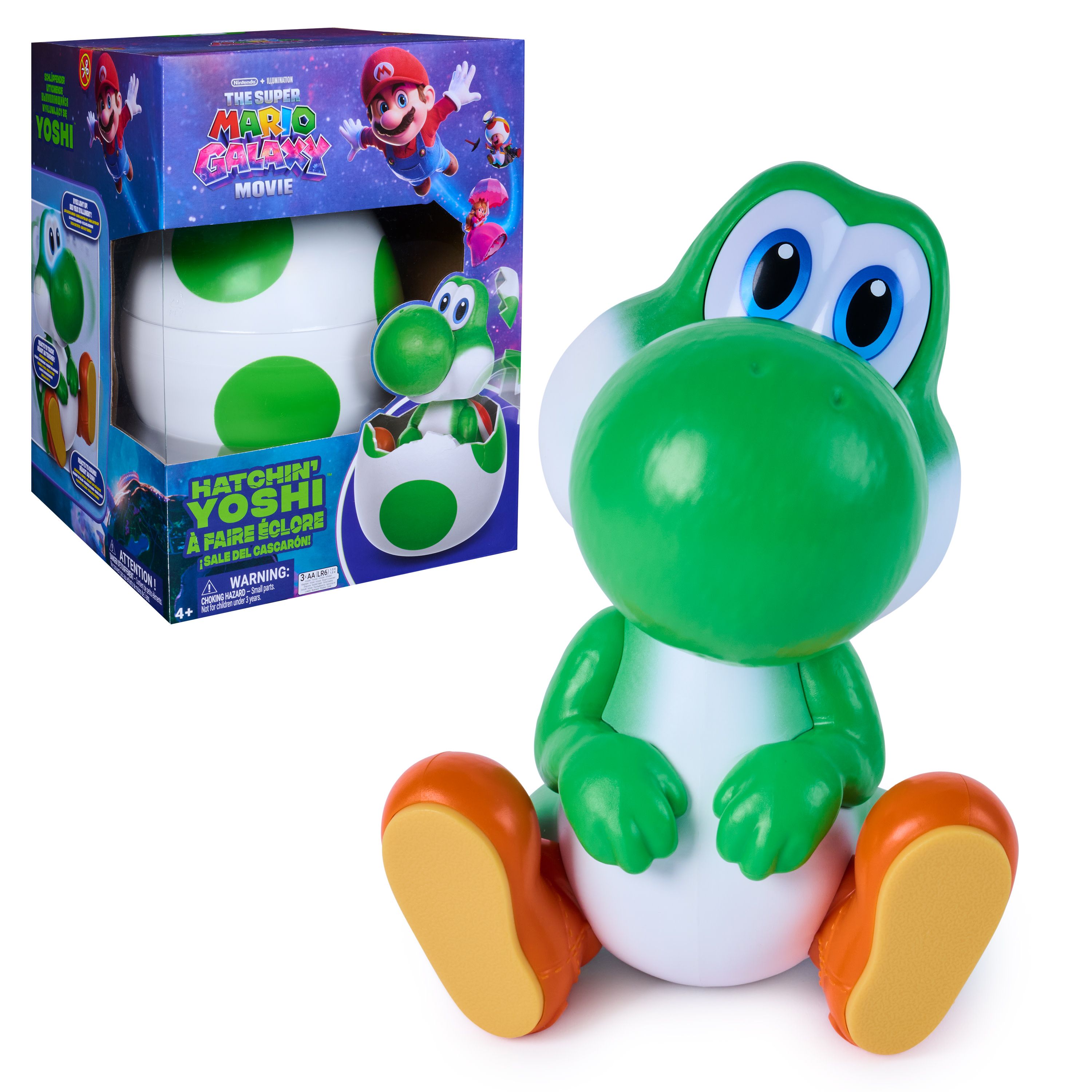Hatchin’ Yoshi - The Super Mario Galaxy Movie Interactief Yoshi Ei - Speelfiguur