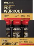 Optimum Nutrition Gold Standard Pre Workout Shots - Pre-Workout Cola - Ready to Drink - 12 x 60ml