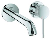 Grohe Essence wastafelmengkraan, wandmontage, 183 mm uitloop, chroom