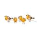Konstsmide Roodborst Vogeltjes - 3D Kerstfiguur - Geel/Grijs - 11cm - 40 LED - IP44