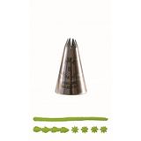 PME ST8 Supatube nr. 8 van naadloos roestvrij staal met extra grote ster, zilver, 1,72 x 1,72 x 2,8 cm