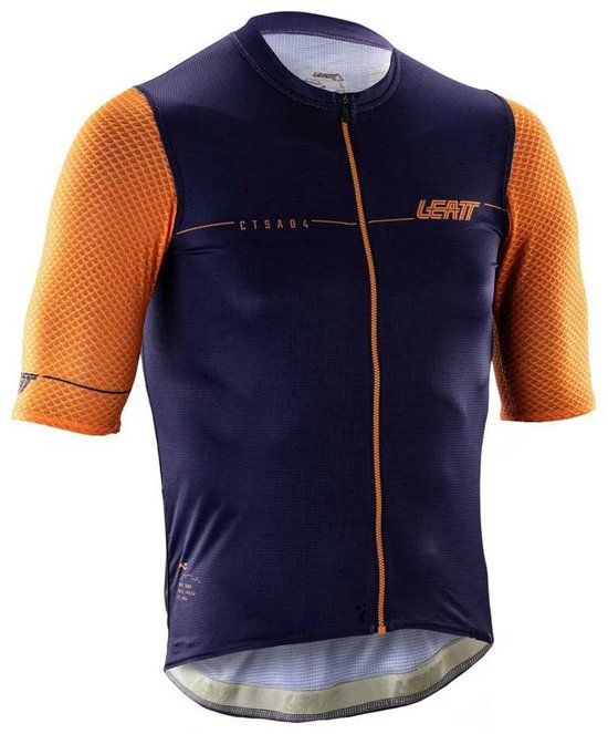 Leatt Endurance 6.0 Korte Mouw Wielertrui Blauw M Man