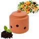 Merkloos Relaxdays Wormencompostbak Terracotta 1 L met Deksel