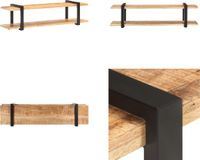 vidaXL Tv-meubel 160x40x40 cm massief ruw mangohout