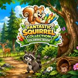 Fantastic Squirrel Collection Coloring Book