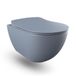 Creavit Free Wandclosetpot Randloos Met RVS Sproeier (Bidet) Mat Basalt