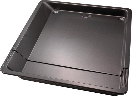 Dr. Oetker Bakplaat - uitschuifbaar - 33 cm x 36,5-52cm | Zwart