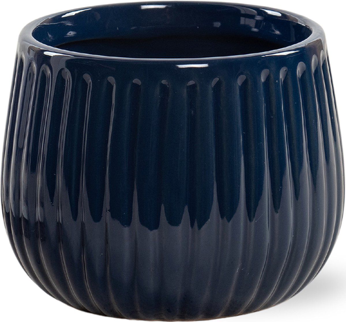 What-Women-Want Luxe sierpot Livia Donker Blauw - 12,5cm - keramiek