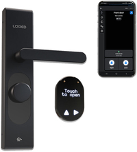 LOQED Touch Smart Lock - Slim Deurslot - Zwart - Met Smart Home Integratie