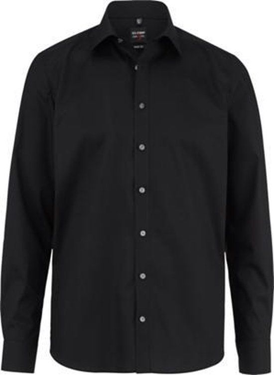 OLYMP Level 5 Body Fit Overhemd - Zwart - Maat 42