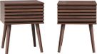 sweeek - Table de chevet, bois de mûrier, set de 2