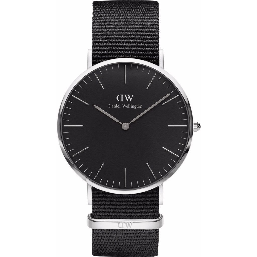 Daniel Wellington Classic Man Horloge Cornwall - Zilver - Zwart