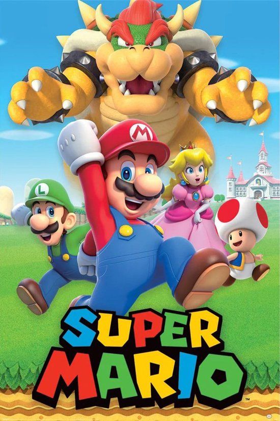 Nintendo Your Decoration B.V. Super Mario Character Montage Poster 61x91.5cm