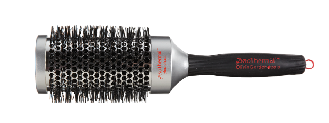 Olivia Garden ProThermal - Haarborstel - Zwart, Zilver