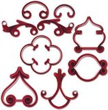 Städter Stempelset Arabesk - 9-delig - Rood