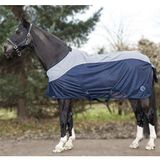 HKM Paardendeken Combi donkerblauw grijs 105
