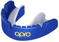 Opro Gold Ultra Fit Mouthguard Braces Blauw en Wit - Maat L