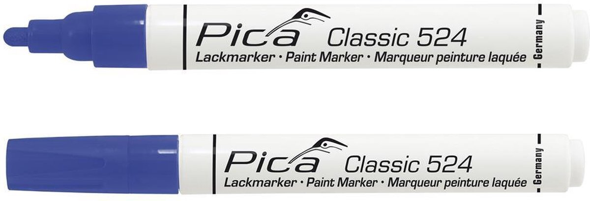 Pica 524/41 Lakmarker 2-4mm ronde tip blauw 10st - PI52441