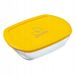 Pyrex récipient de conservation résistant au four, 23x15 cm, capacité : 1,2 litre, jaune