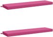 vidaXL Coussin de banc SOEST 2 pièces 100% Polyester Rose 160 x 40 x 8 cm
