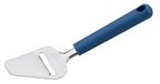 Fackelmann Essential Kaasschaaf, roestvrijstalen lemmet voor fijne kaasplanken, ergonomische handgreep, vaatwasmachinebestendig, roestvrij, donkerblauw, zilver