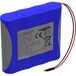 Ansmann 2S2P Akkupack 4x 18650 Kabel Li-Ion 7.2V 5200mAh