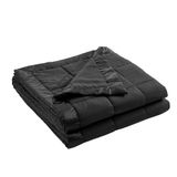 Madison Park Tweepersoonsdeken, ultrazachte microvezeldeken, tweepersoons deken, quilten met satijnen binding, het hele seizoen en lichtgewicht zomerdeken voor bed, bank en bank, twin, zwart