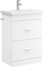 vidaXL Badkamermeubel Set Wit 61 x 40 x 84,5 cm Bewerkt hout