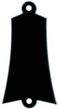 Boston LRC-36-B truss rod cover, black, 2 ply, black - white