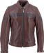Helstons Chica Buffalo veste de moto pour femme, rouge foncé, taille L