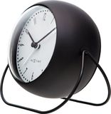 NeXtime Bubble Alarm Clock – Tafelwekker – 14 × 12 × 8 cm – Metaal – Zwart – Stil