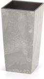 Prosperplast Pot de fleurs Urbi Square Effect - Gris